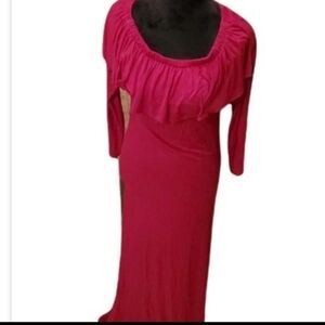 Just Vett Womens Red sih Maternity dress size M photo shoot
